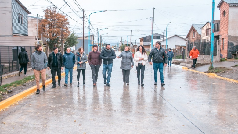 Se inauguró la segunda etapa de obra de la calle Fuegia Basket