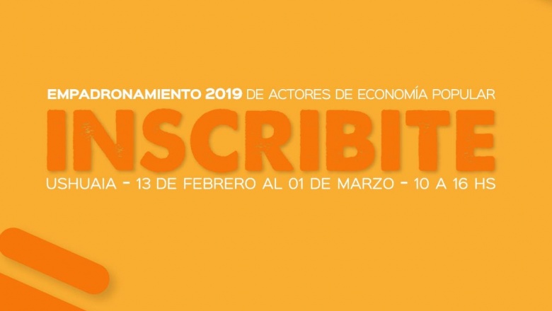 Empadronamiento 2019 de emprendedores, artesanos, productores y feriantes