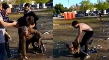 Un grupo de rugbiers atacó brutalmente a un indigente tras la fiesta de festejo del campeonato del SIC y lo filmó todo