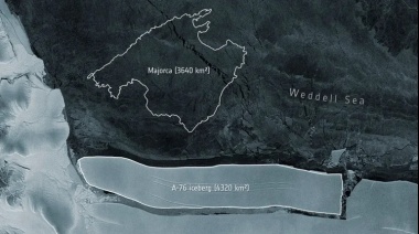 Un iceberg seis veces el tamaño de Santiago que se desprendió en la Antártida evitaría el impacto con Chile