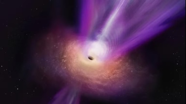Observan por primera vez un agujero negro expulsando un potente chorro de materia