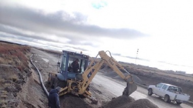 Avanza la obra para mejorar el servicio de agua potable en el barrio Altos de la Estancia de Río Grande