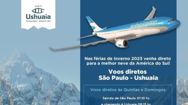 Invierno 2023: Vuelven los vuelos directos San Pablo-Ushuaia-San Pablo