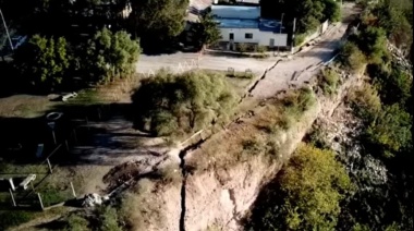 Entre Ríos: una grieta en la tierra amenaza a una localidad