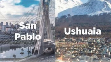 Para Aerolíneas son un éxito los vuelos directos Ushuaia-Sao Paulo