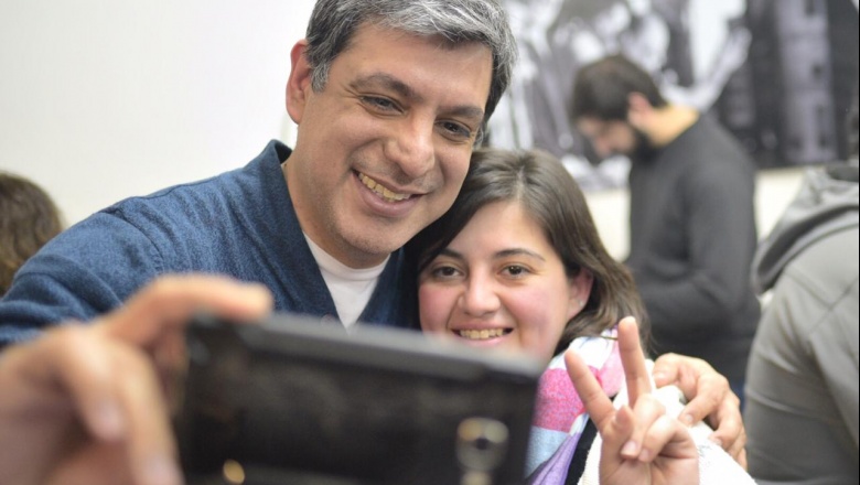 Matìas Rodriguez y Eugenia Duré se reunieron con vecinos de Río Grande