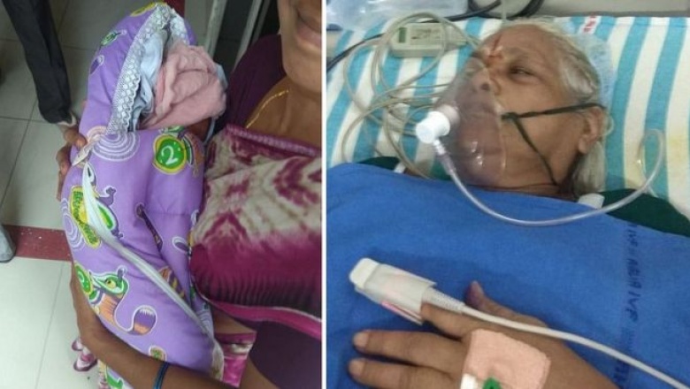 Una mujer de 73 años  dio a luz a gemelas en India