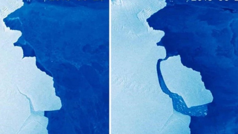 Se desprendió un iceberg de 1.580 kilómetros cuadrados en la Antártida