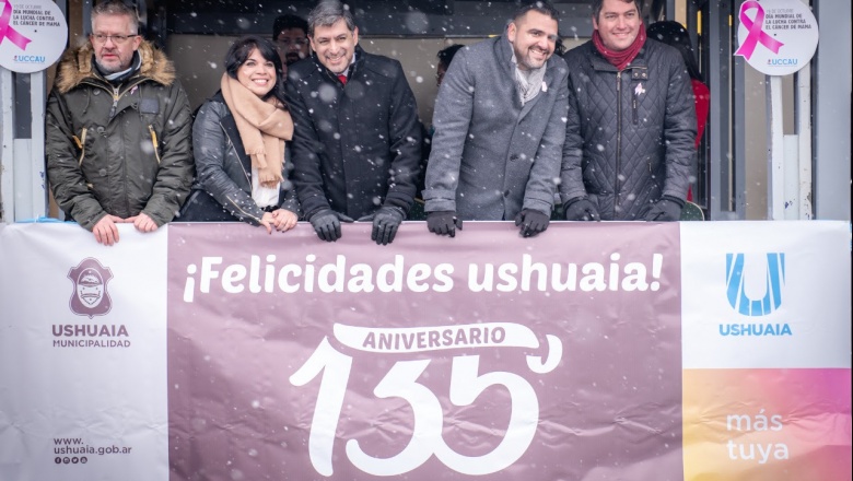 Todo el calor de la ciudad en el 135° aniversario de ushuaia