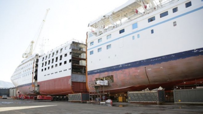 La razón por la que algunas compañías de cruceros están partiendo sus buques por la mitad