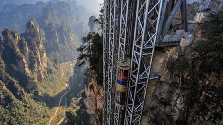 El ascensor exterior más alto del mundo está en China y supera a la Torre Eiffel