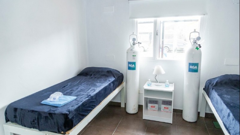 El Centro Municipal de cuidados para pacientes leves de Covid-19 por dentro