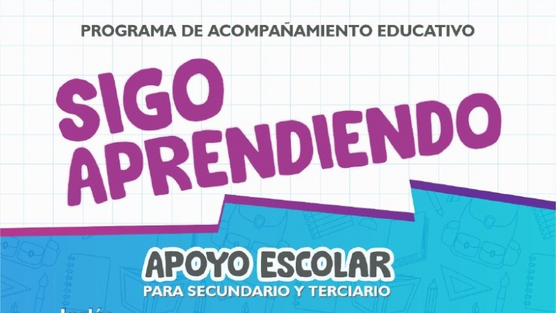 "Sigo Aprendiendo": El programa municipal de acompañamiento educativo