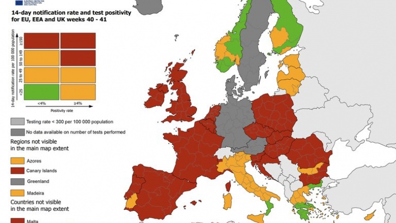 El Centro Europeo de Control de Enfermedades publicó el primer mapa de restricciones de viaje por el coronavirus: más de la mitad de los países tienen riesgo máximo