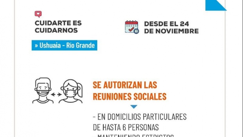 Nuevas flexibilizaciones a partir del 24 de Noviembre