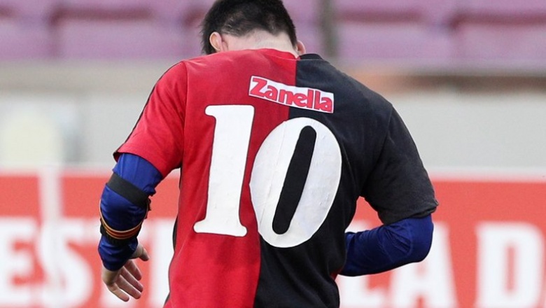 Golazo, dedicatoria y festejo con la 10 de Newell’s: el homenaje de Messi a Maradona