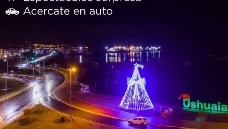 El martes 8 de diciembre se encenderá el árbol de Navidad en Ushuaia