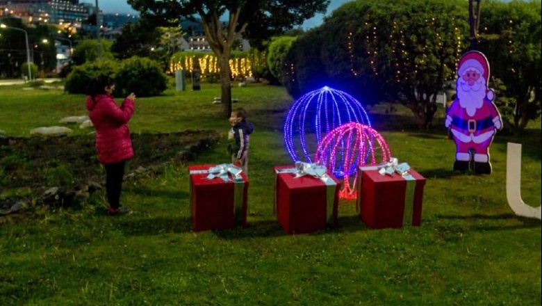 Masiva concurrencia al encendido del árbol de Navidad