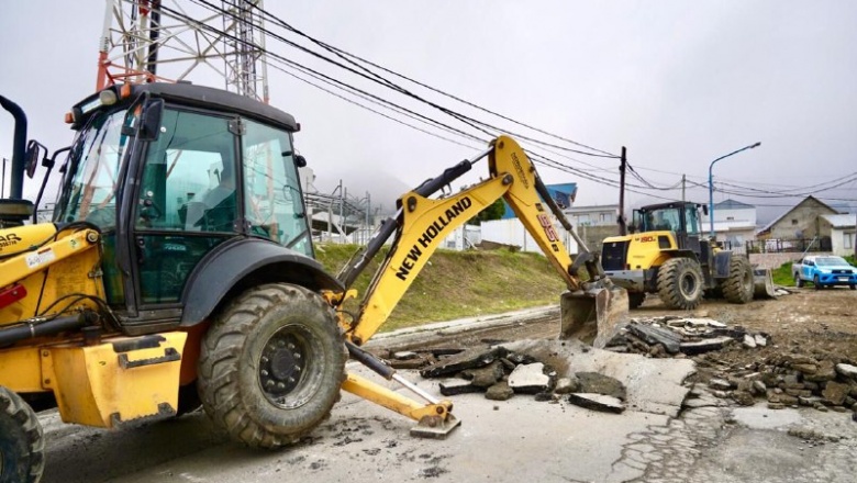 Avances en repavimentación de Avda. Alem y reconstrucción de calle Formosa