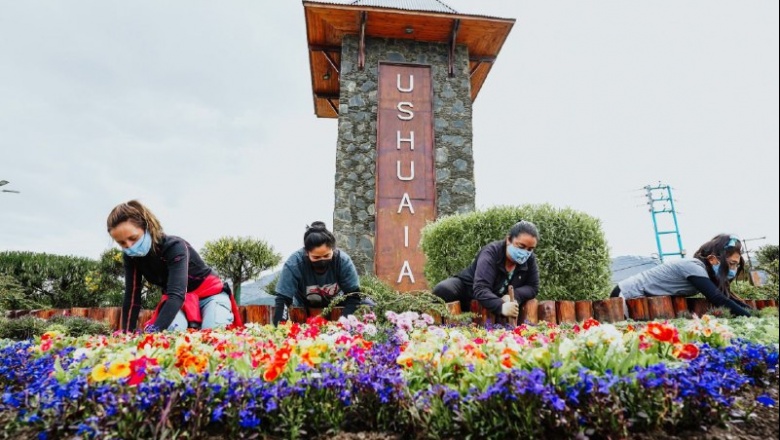 Ushuaia mas linda: Embellecimiento urbano con producción local de flores