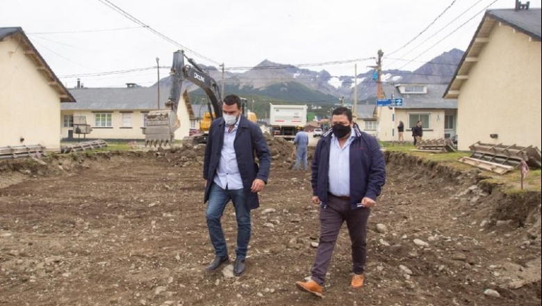 Comenzaron los trabajos de pavimentación en el Barrio Brown
