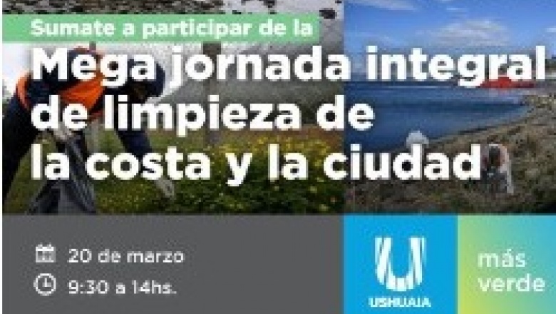 Mega Jornada de limpieza integral en la costa y espacios verdes