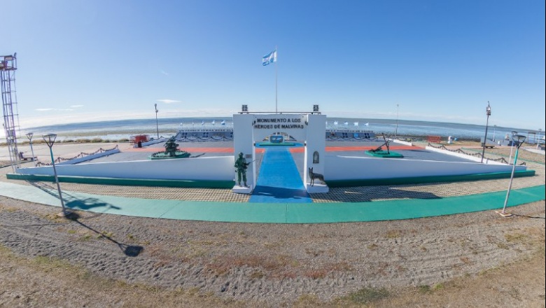 El Municipio restauró por completo el monumento y paseo "Héroes de Malvinas"