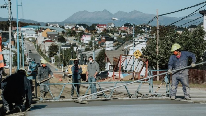 Walter Vuoto recorrió el nuevo tramo hormigonado de calle Formosa