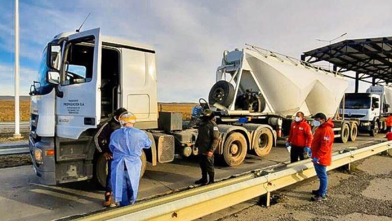 Realizan hisopados a los camioneros  que estuvieron varados en Punta Delgada