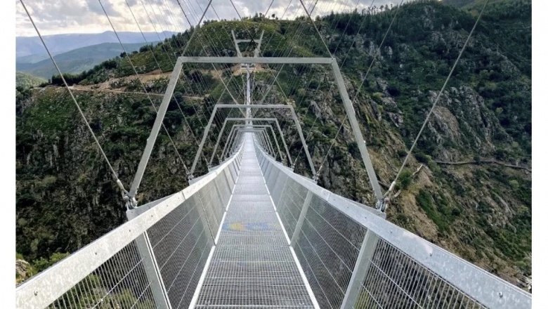 Portugal inauguró el puente peatonal colgante más largo del mundo