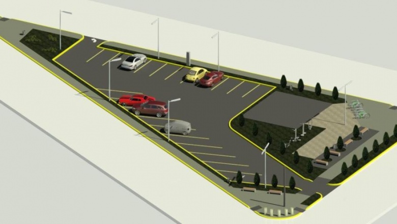 Construirán un estacionamiento con playón saludable sobre calle Pellegrini