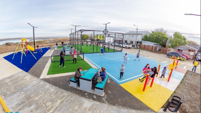 Inauguran un nuevo Playón Deportivo en el barrio María Auxiliadora