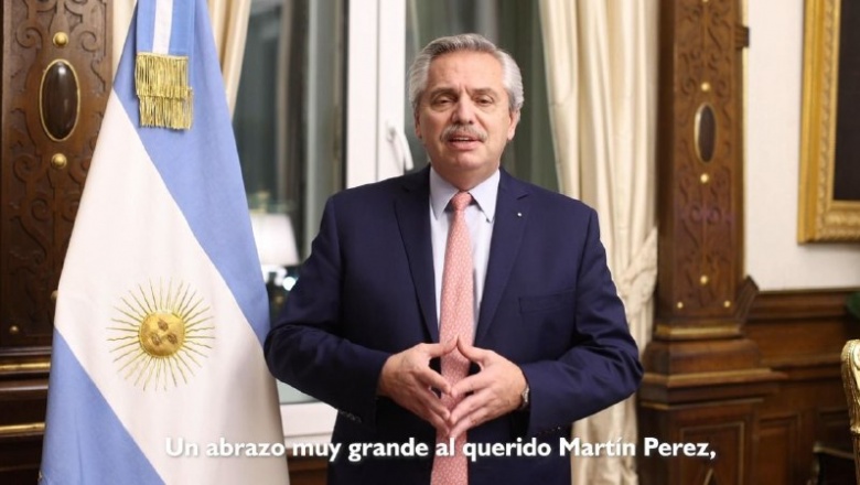 Centenario de Río Grande: El presidente saludó al intendente y a toda la ciudadanía