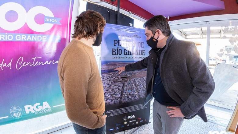 Junto a antiguos pobladores Martín Perez participó del lanzamiento de la película "Pueblo de Río Grande"