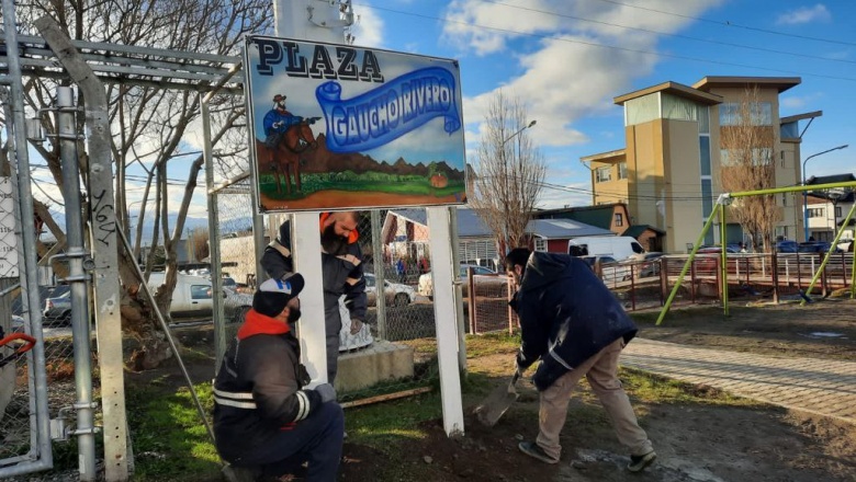 Permanente trabajo de señalamiento vial en la ciudad