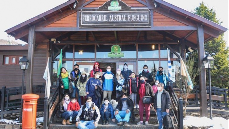 Turismo social: Los chicos del CAAD visitaron el Tren del Fin del Mundo