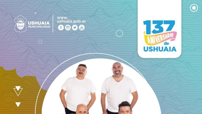 Aniversario de Ushuaia: Paella Popular y actuación de Los Tekis