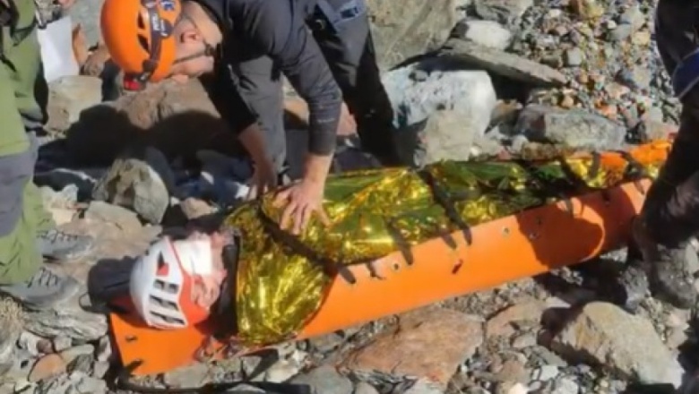 Vital rescate de turista israelí con hipotermia y múltiples fracturas