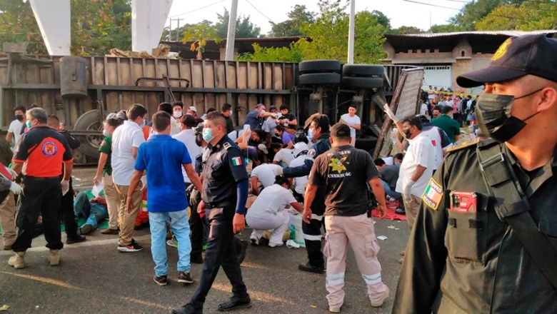 Casi medio centenar de migrantes muertos y 40 heridos en Chiapas