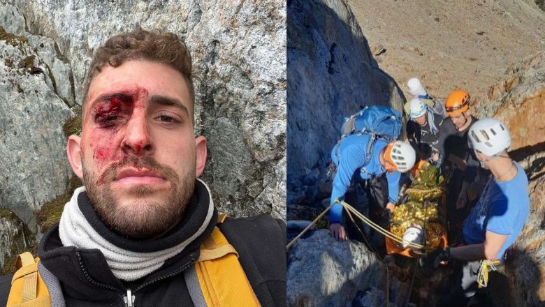 “No estoy orgulloso”: El turista israelí que casi muere en un glaciar de Ushuaia revivió el rescate en sus redes