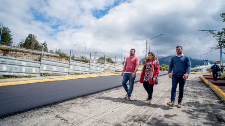 Con la repavimentación de San Martín se completa una fuerte puesta en valor de la zona céntrica de Ushuaia