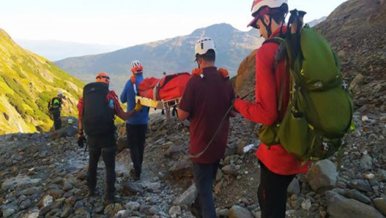 Rescatan a una turista en Laguna de los Tempanos