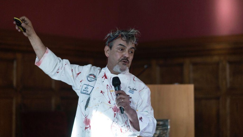 “El Mar está Feliz”: Lino Adillón llevó la defensa del Canal Beagle al Science and Cooking World Congress