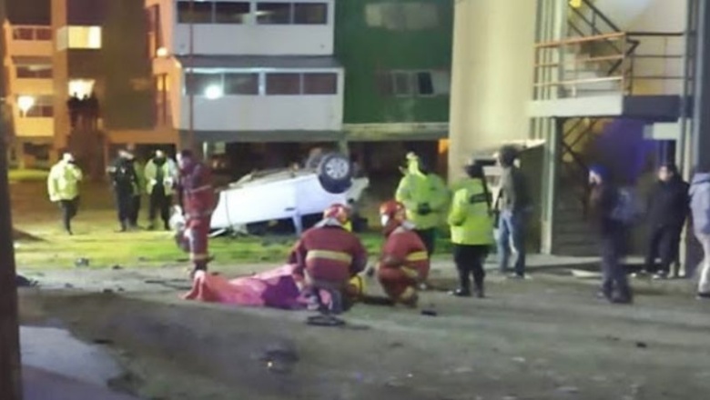 Dos jóvenes lesionados tras chocar y volcar en Ushuaia