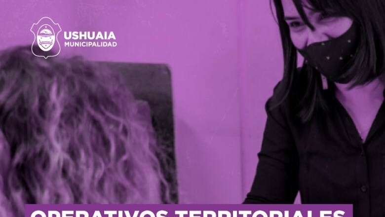 Nuevo operativo territorial de la Municipalidad de Ushuaia y el RENAPER