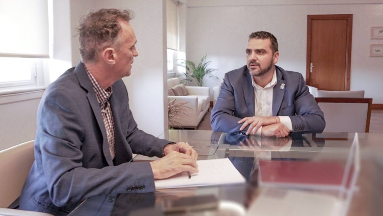 El intendente Vuoto gestionó el financiamiento del nuevo edificio del CAAD