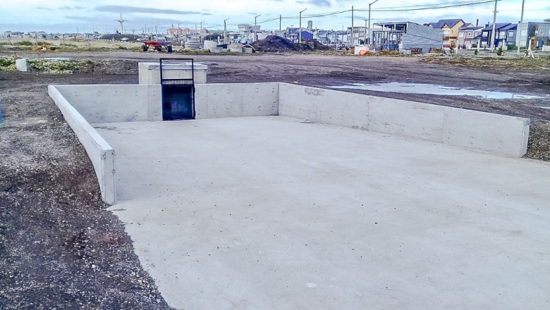 Concluyó la construcción del playón que procura el tratamiento del residuo cloacal de Río Grande