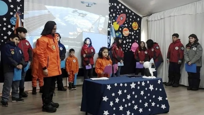 Alumnos de la Base Esperanza conversaron con un astronauta en el espacio