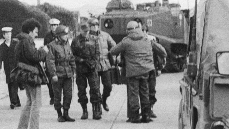 El fotógrafo de la rendición de los ingleses en Malvinas el 2 de abril presentó su libro a 40 años de la guerra