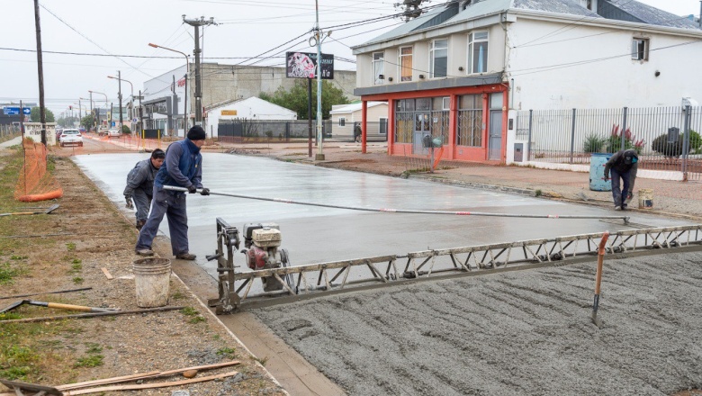Río Grande pavimenta en el centro de la ciudad